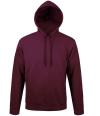 47101 Unisex Snake Hooded Sweatshirt Burgundy colour image